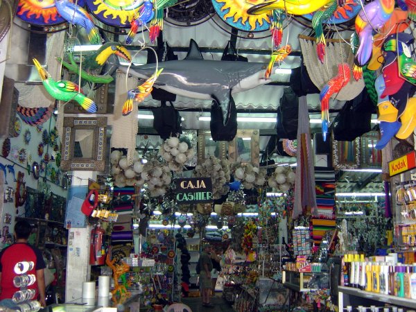 Colorful stores of Puerto Vallarta